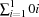\sum_{i=1}^10 i