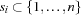 s_i\subset \{1,\ldots,n\}