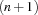 (n+1)